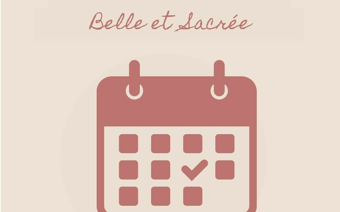 CALENDRIER DE RÉSERVATION  BELLE & SACRÉE